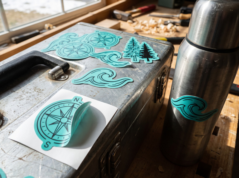 Die-cut vinyl stickers